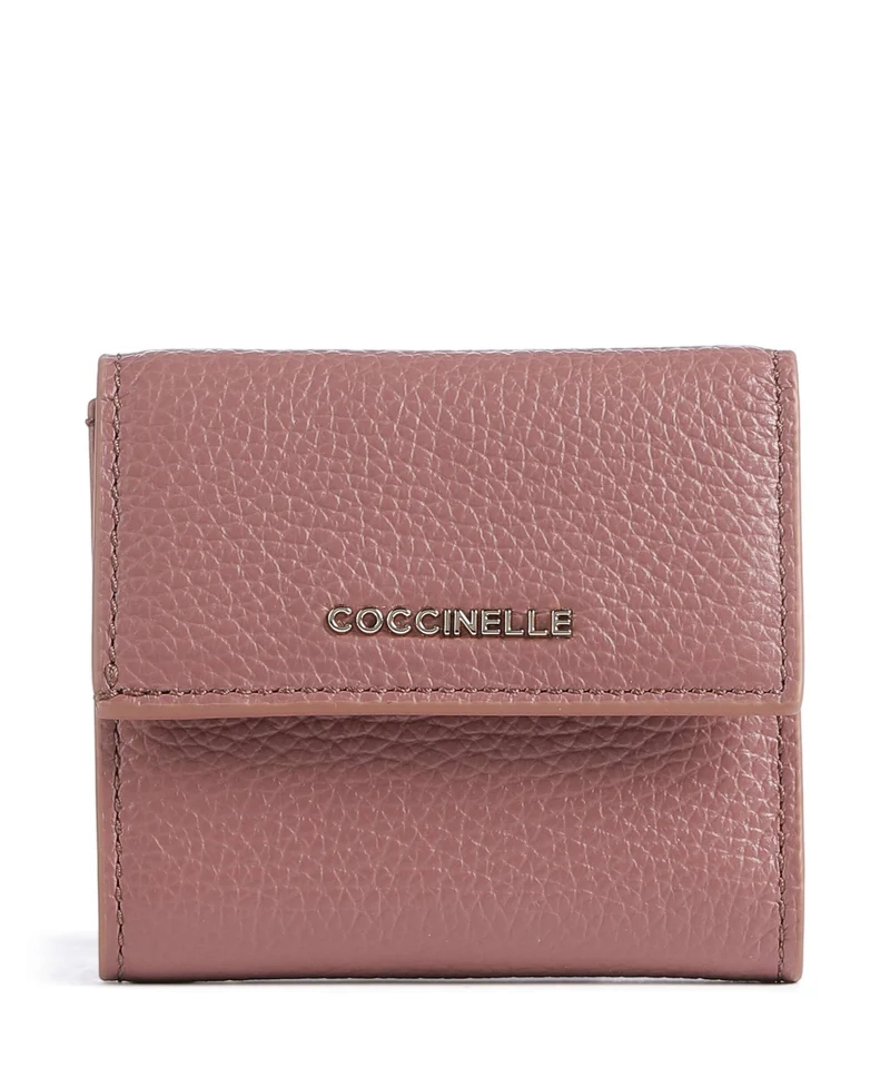 Coccinelle Metallic Soft Portefeuille winter rose