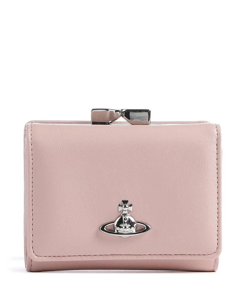 Vivienne Westwood Frame Smooth Small Portefeuille pastel pink