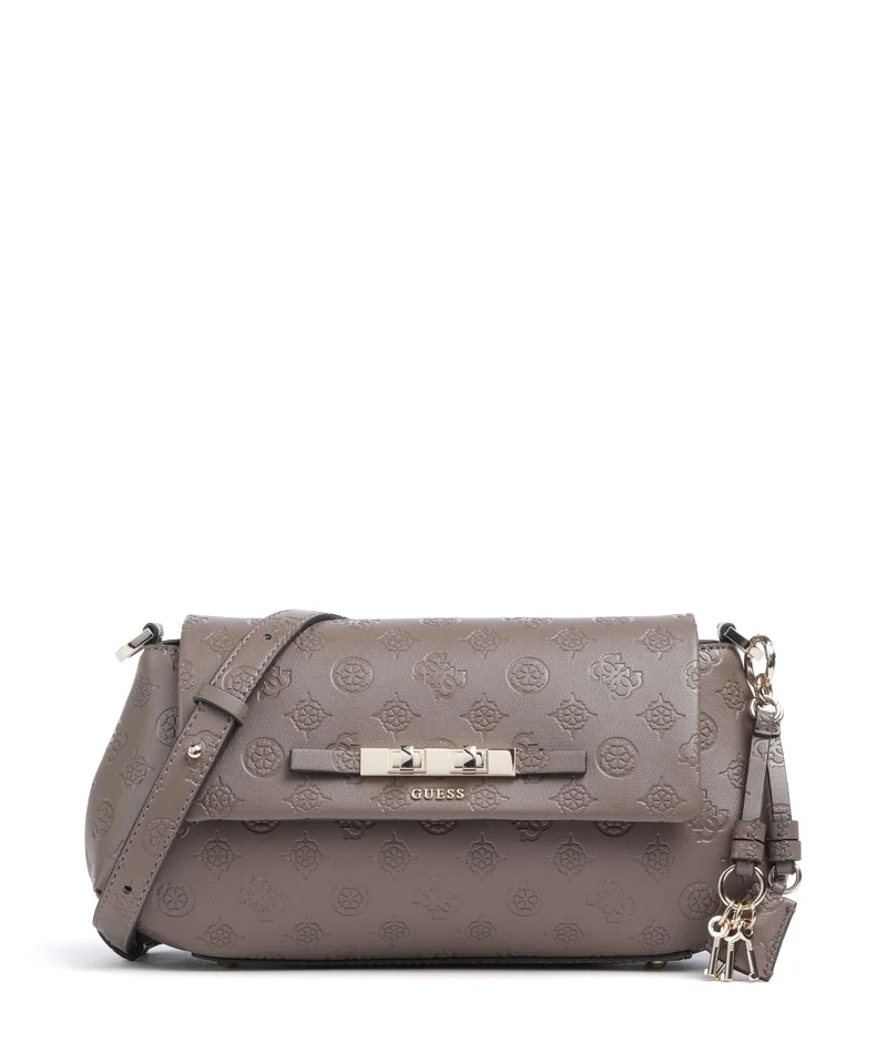 Guess Carmella Sac bandoulière taupe logo