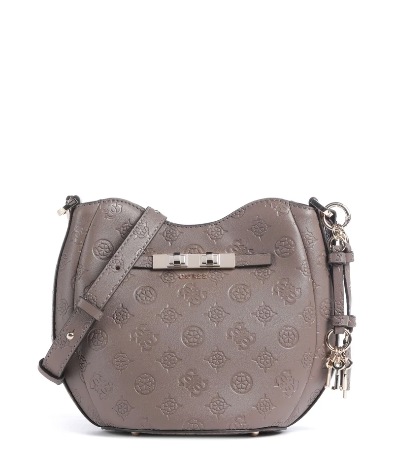 Guess Carmella Sac seau taupe logo