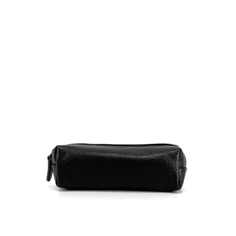 Trousse en cuir grainé TICTOC Noir