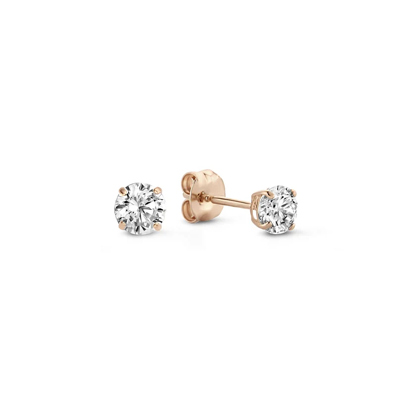Isabel Bernard La Concorde Boucles d'oreilles Or rose 14 carats IB360208