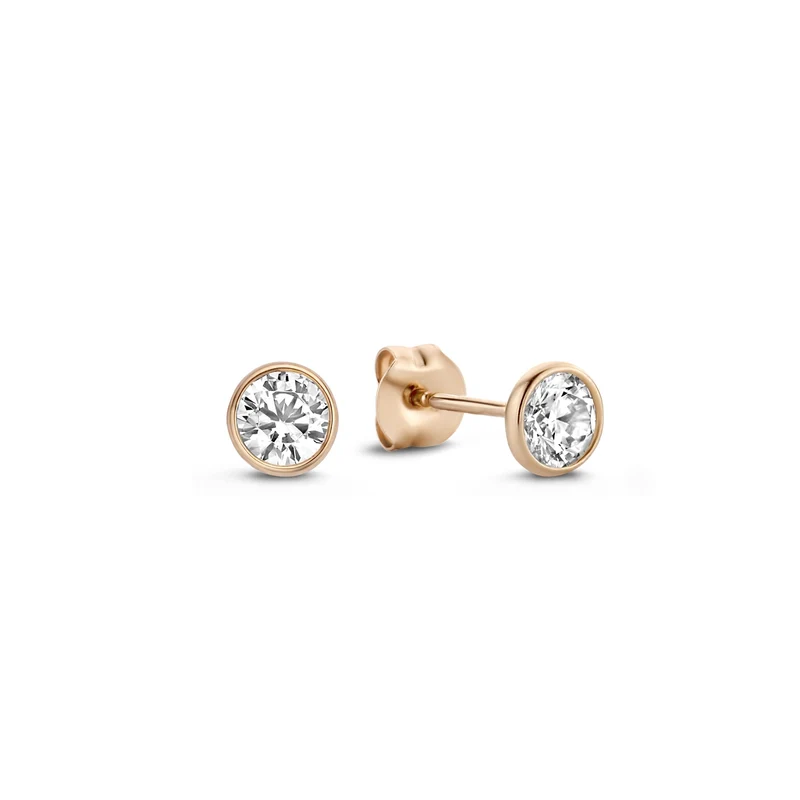 Isabel Bernard La Concorde Boucles d'oreilles Or rose 14 carats IB360209