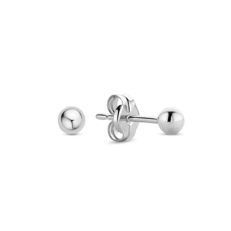 Isabel Bernard Saint Germain Clous d'oreilles Saint Germain Nadie en or blanc 14 carats avec sphère IB360275