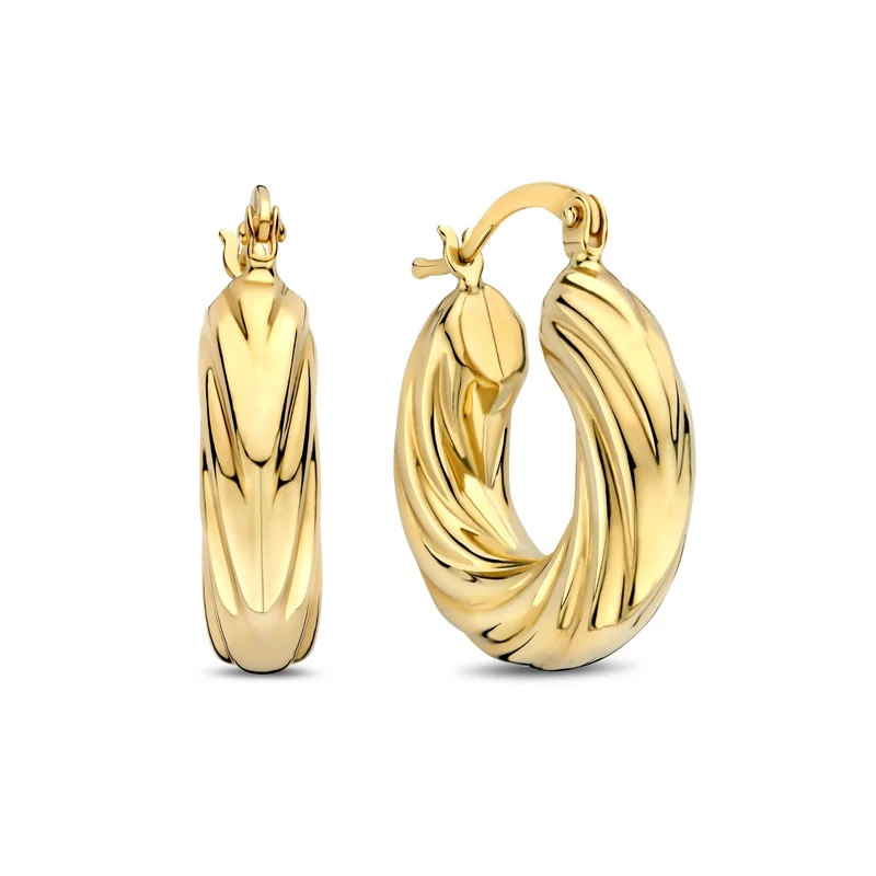 Isabel Bernard Rivoli Belle boucles d’oreilles en or 14 carats IB360276