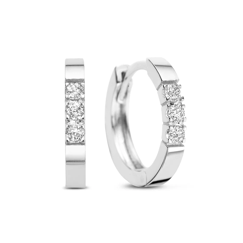 Isabel Bernard De la Paix Femmes Créoles Or blanc 14 carats IBD360017