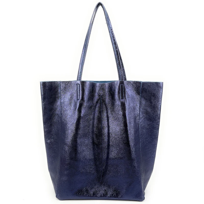 Sac cabas en cuir métallisé NICE Nuit étoilée