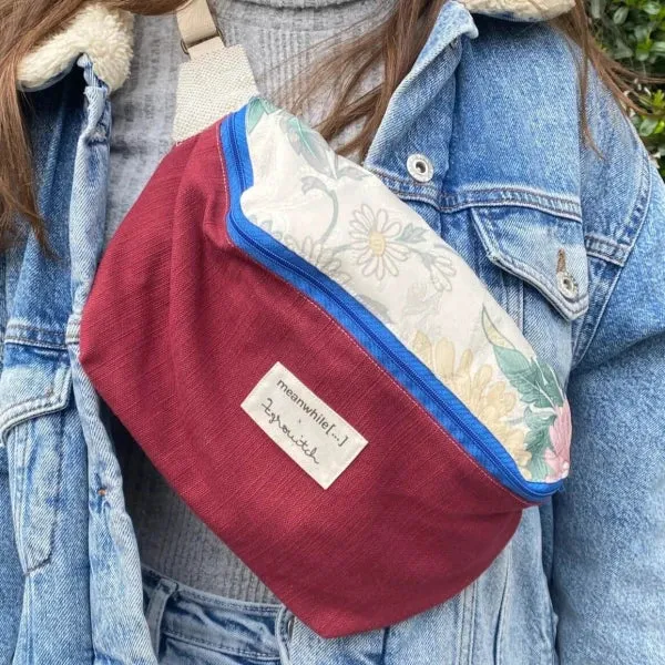 Sac banane ucpcylé Bordeaux 'Zgrouitch x Meanwhile Boutique' [ édition limitée ]