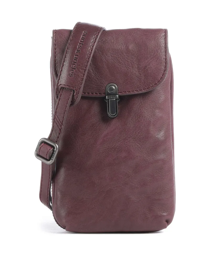 Aunts & Uncles Grandma's Luxury Club Mrs. Lemon Twist Pochette telephone dark cherry