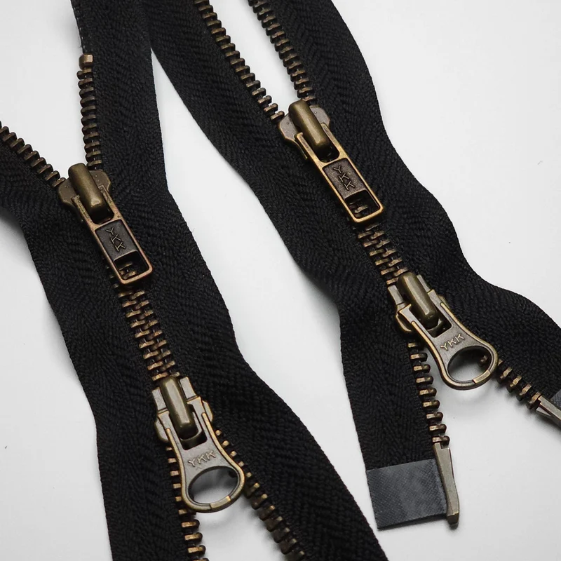 YKK | Fermeture Éclair Séparable | Métal | 2 Curseurs | Noir | #5 | 21'' - 53 cm