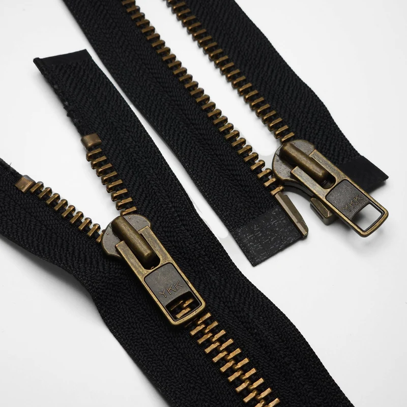 YKK | Fermeture Éclair Séparable | Métal | Noir | #10 | 23 1/2'' - 59.5 cm