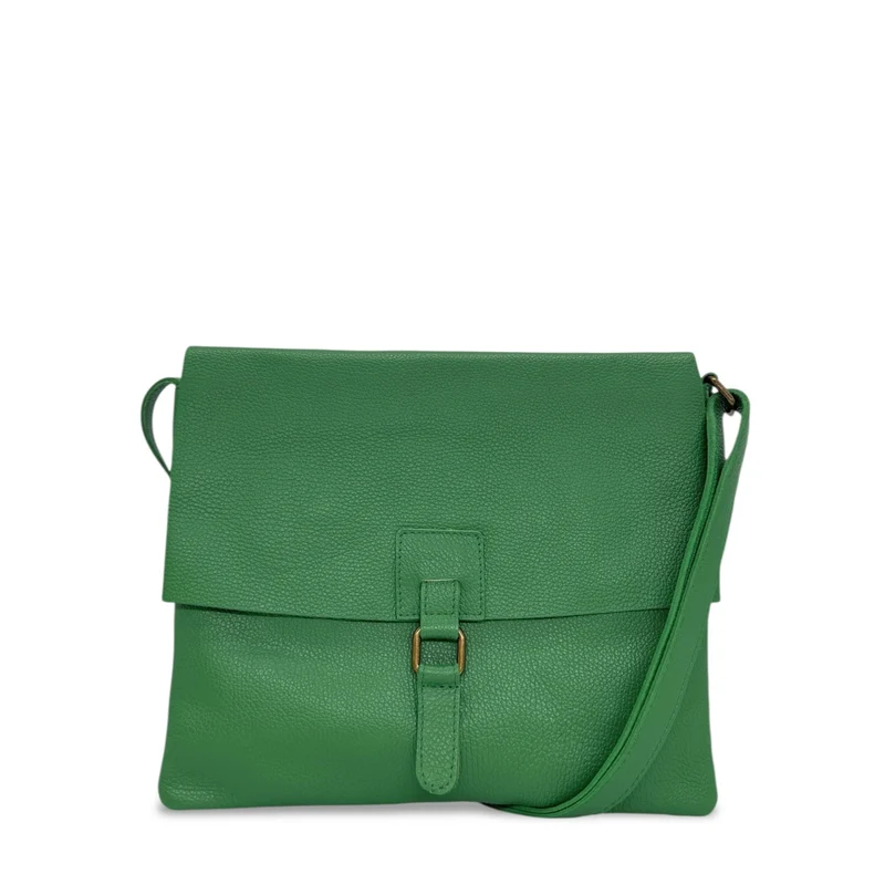 Sac bandoulière en cuir grainé COQUETTE Vert anglais