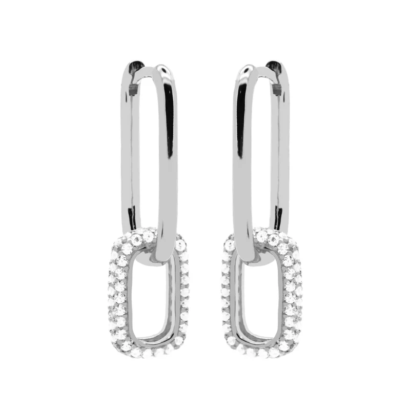 Karma Hoops Femmes Créoles Argent H232S