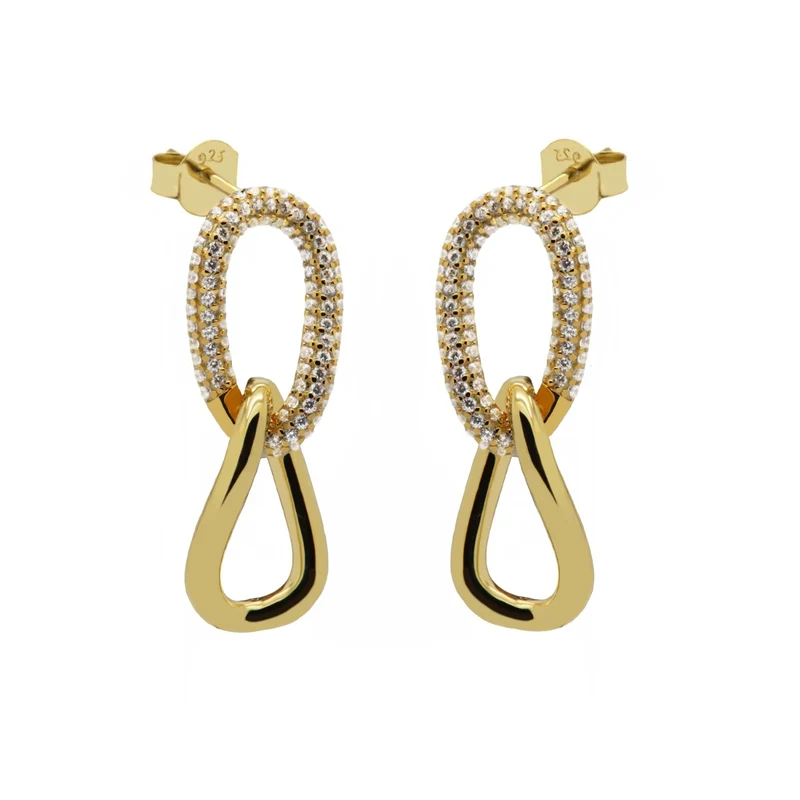Karma Boucles d'oreilles Plaqué or 14 carats X125GP