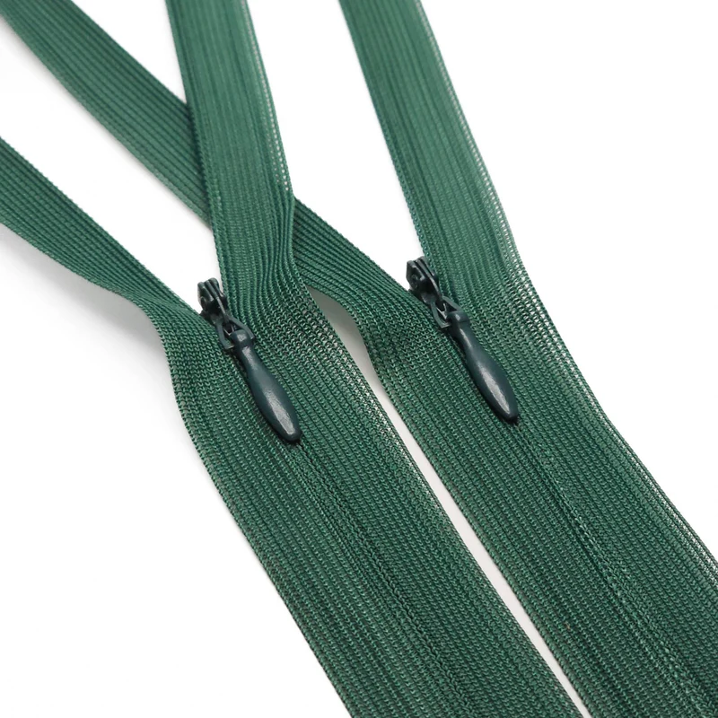 Fermeture Éclair Invisible à Bout Fermé | #2 | Vert Forêt | 19 1/2'' - 49,5 cm