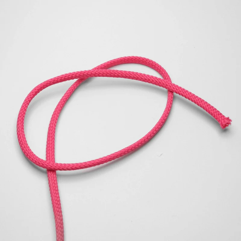 Cordon Tressé | Rose Fluo | 4 mm
