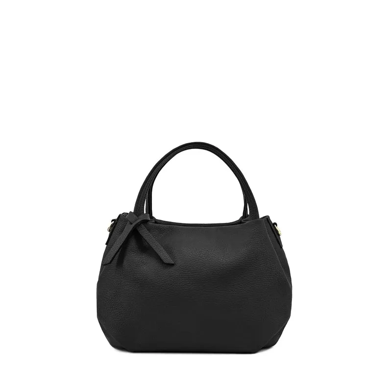 Sac à main en cuir grainé BUBBLE Noir