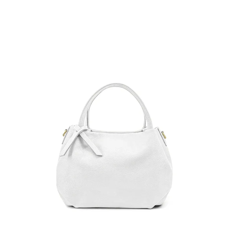 Sac à main en cuir grainé BUBBLE Blanc