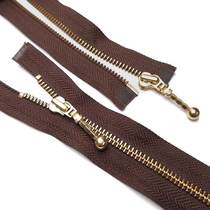 YKK | Fermeture Éclair Séparable | Métal | #5 | Brun | 27.5'' - 70 cm