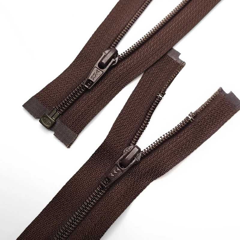 YKK | Fermeture Éclair Séparable | Spirale | #4 | 16'' - 40 cm | Brun