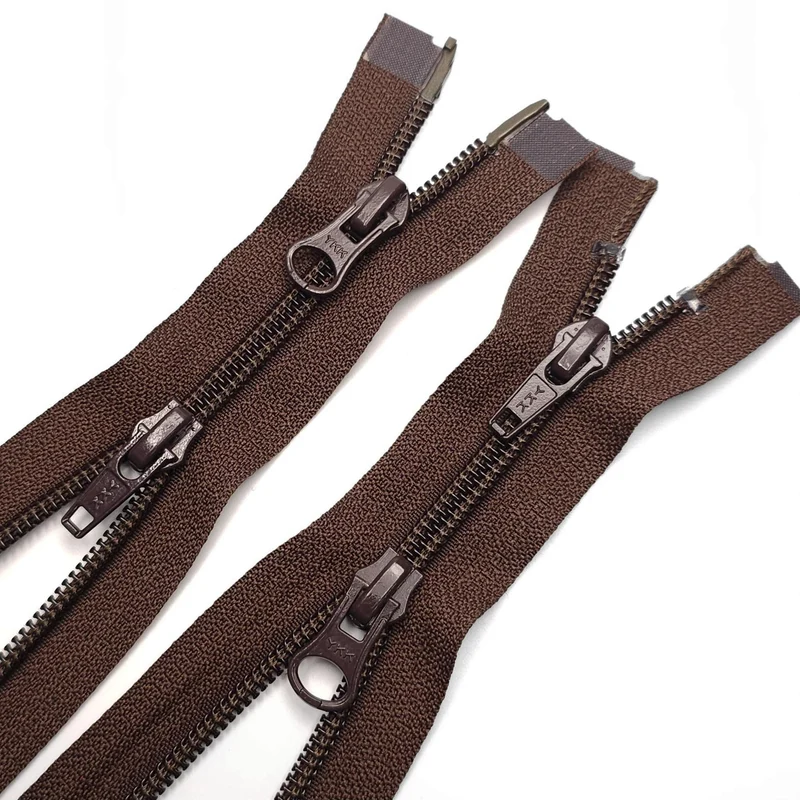 YKK | Fermeture Éclair Séparable | Spirale | 2 Curseurs | Brun | 26 3/4'' - 68 cm