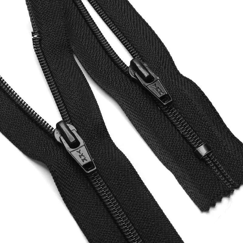 YKK | Fermeture Éclair à Bout Fermé | Spirale | Noir | #5 | 17.5'' - 44.5 cm