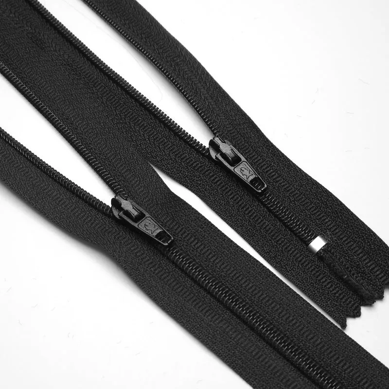 Fermeture Éclair à Bout Fermé | Spirale | Noir | #3 | 7'' - 18 cm
