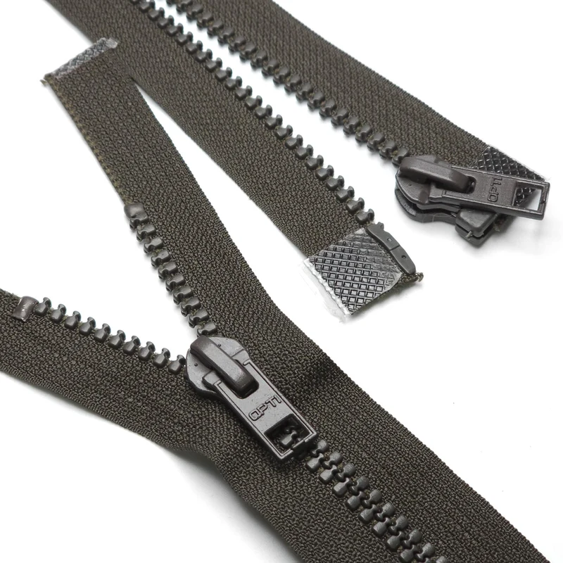 Fermeture à glissière à extrémité ouverte | Plastique moulé | Bistre | #5 | 22" - 56 cm