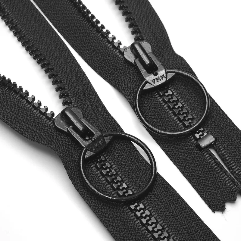 YKK | Fermeture Éclair à Bout Fermé | Plastique | Noir | #5 | 25'' - 64 cm