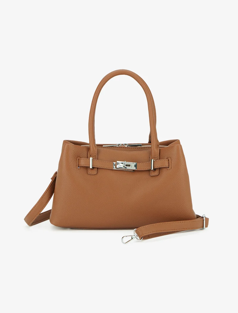 Sac à main Renata effet grainé - Camel