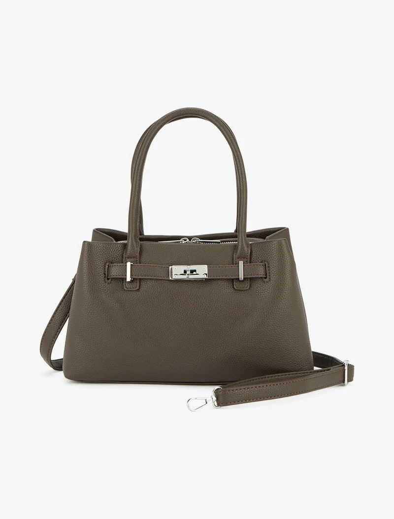 Sac à main Renata effet grainé - Marron