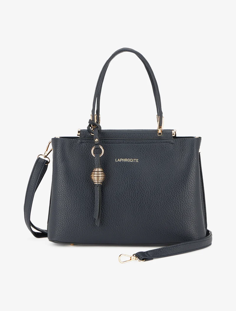 Sac à main Ximena effet grainé - Bleu nuit