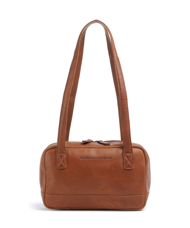 The Chesterfield Brand Wax Pull Up Cow Fenno Sac porté épaule cognac