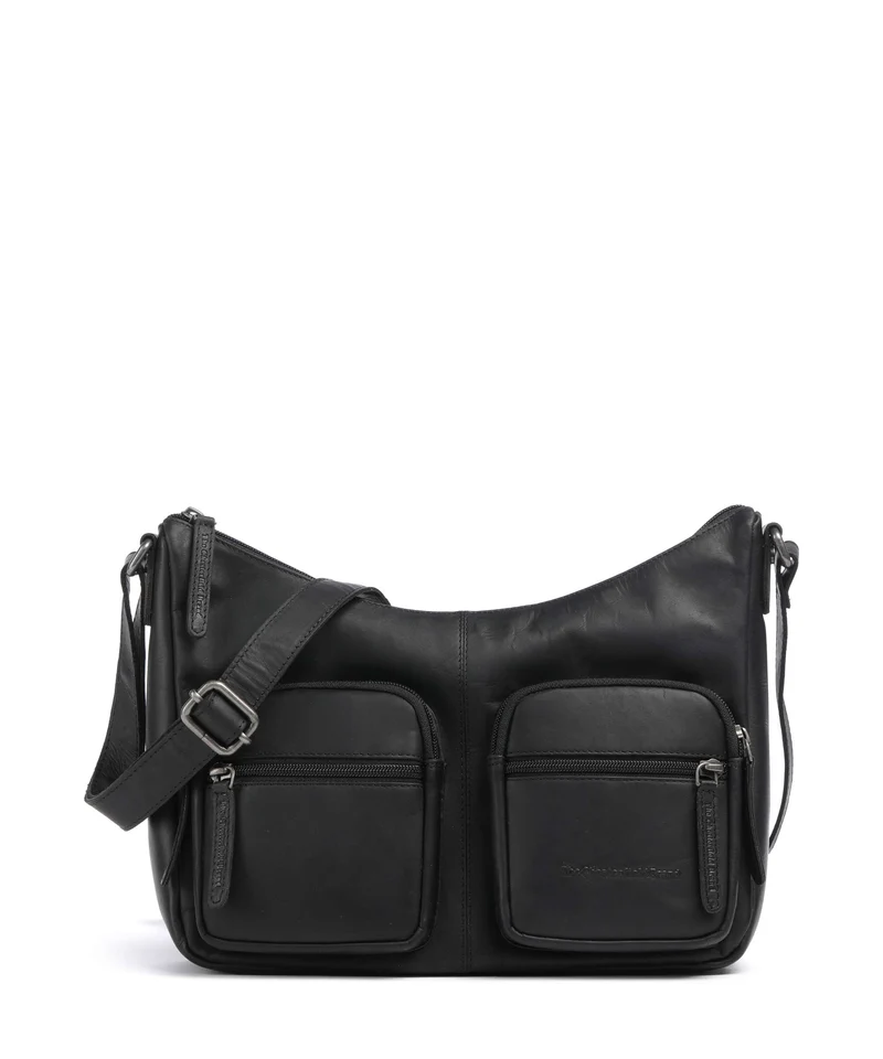 The Chesterfield Brand Wax Pull Up Cow Valenora Sac porté épaule black