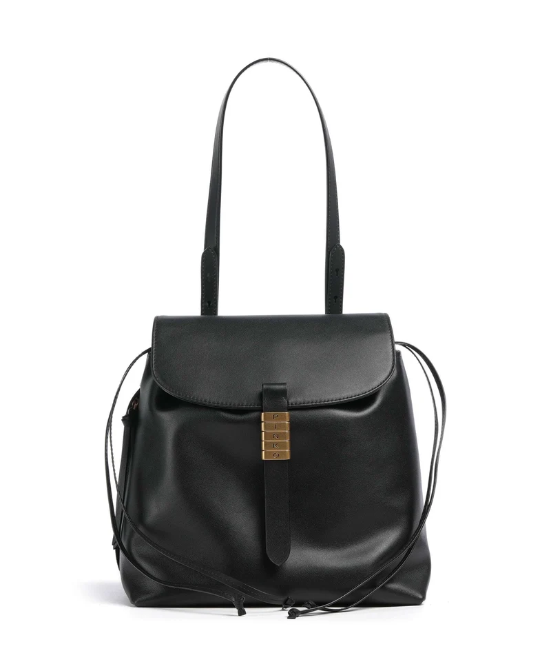 Pinko Saddle Sac à main porté dos nero/antique gold