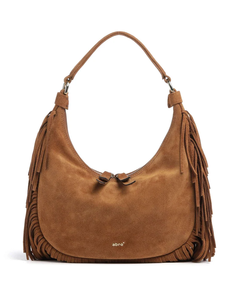 Abro Suede Nana Small Sac fourre-tout cuoio
