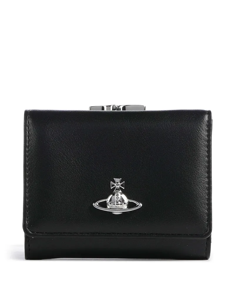 Vivienne Westwood Frame Smooth Small Portefeuille black