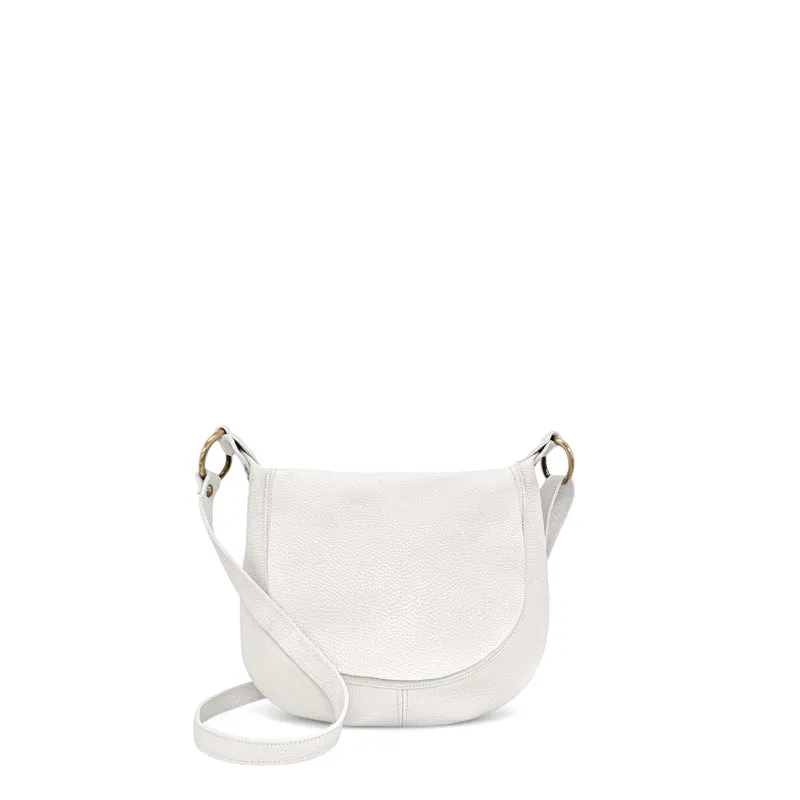 Sac bandoulière en cuir grainé LITTLE CITIZEN Blanc
