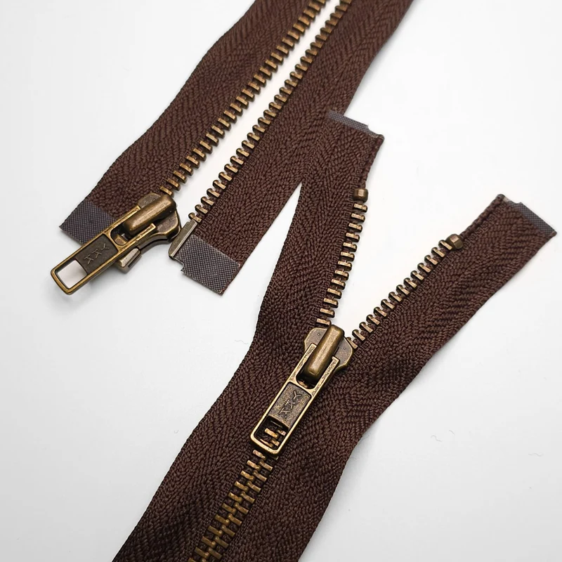 YKK | Fermeture éclair séparable | Métal | #5 | Brun