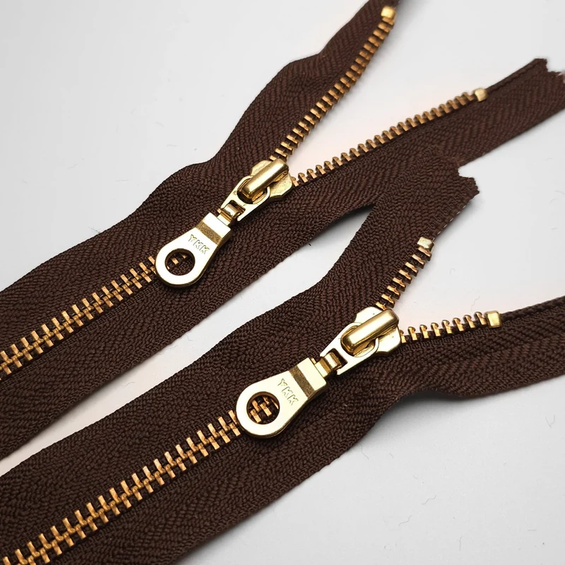 YKK | Fermeture Éclair à Bout Fermé | Métal | Brun | #5 | 6'' - 15 cm