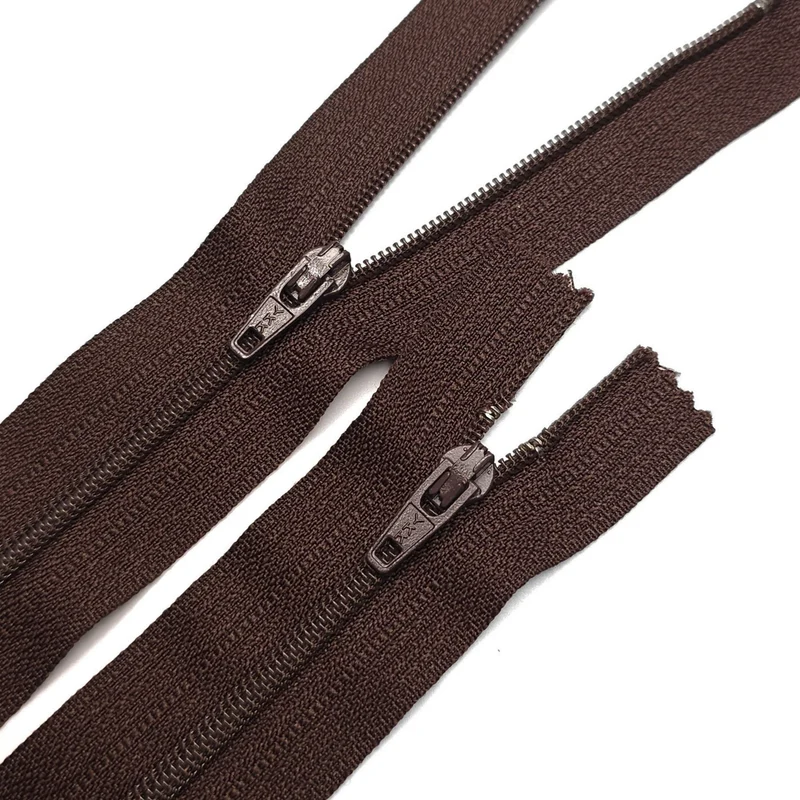 YKK | Fermeture Éclair à Bout Fermé | Spirale | #4 | Brun