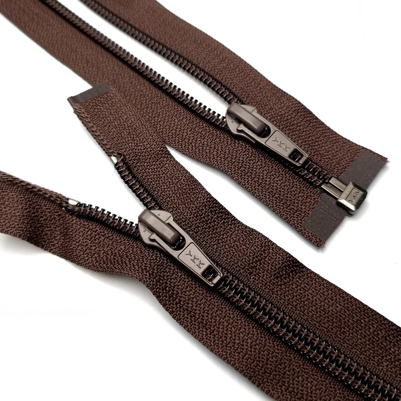 YKK | Fermeture Éclair Séparable | Spirale | #7 | 21 3/4 - 55 cm | Brun