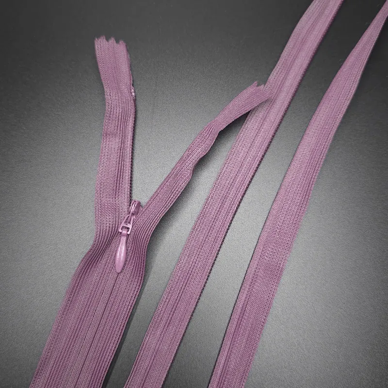 Fermeture éclair invisible à extrémité fermée | #3 | Mauve | 18'' - 46 cm