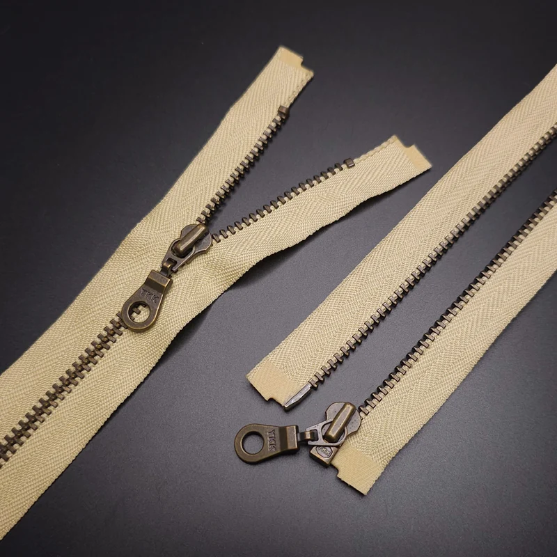 YKK Fermeture éclair séparable | Métal | Babeurre | 19'' - 49 cm