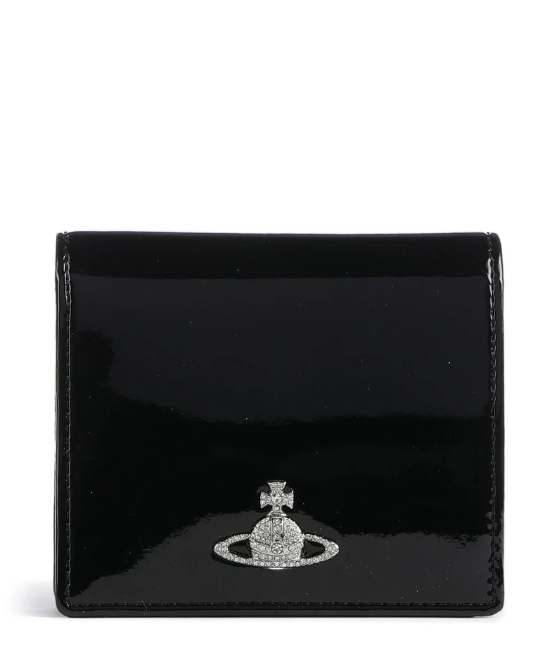 Vivienne Westwood Patent Portefeuille black/diamante orb