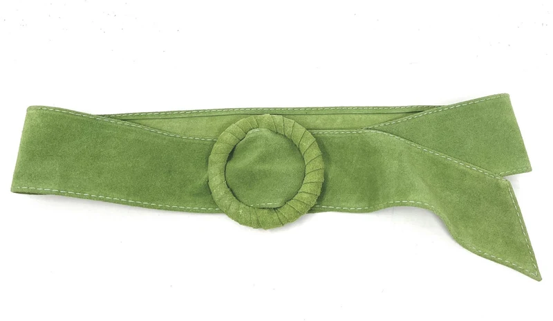 Ceinture large en daim italien SPARROW Menthe givrée