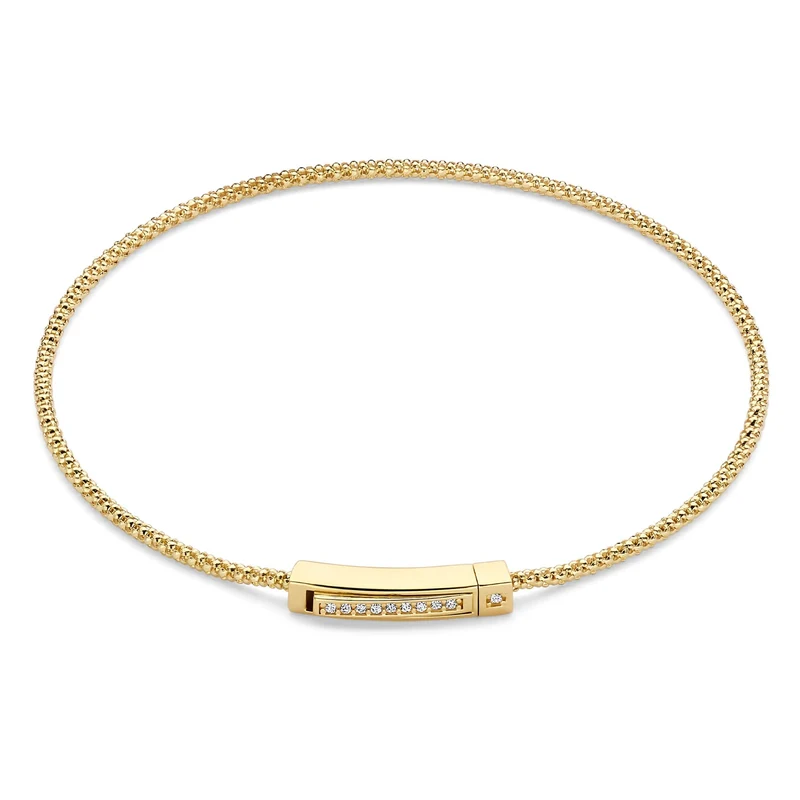 Isabel Bernard Le Marais Liaison bracelet en or 14 carats avec pierres en zirconium IB320154
