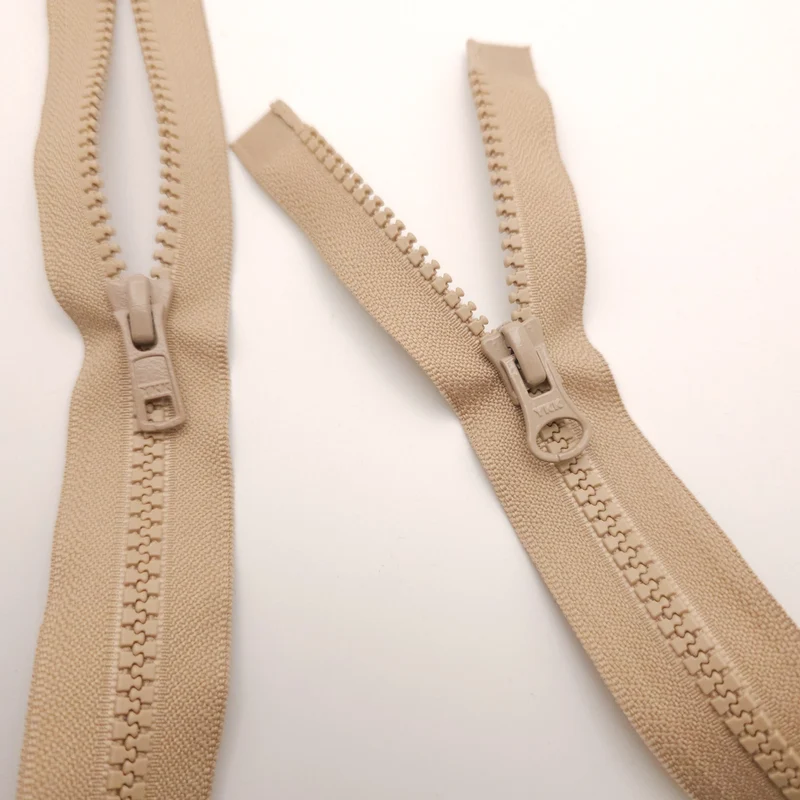 Fermeture Éclair Séparable | Plastique | 2 Curseurs | 30" - 76 cm | Beige