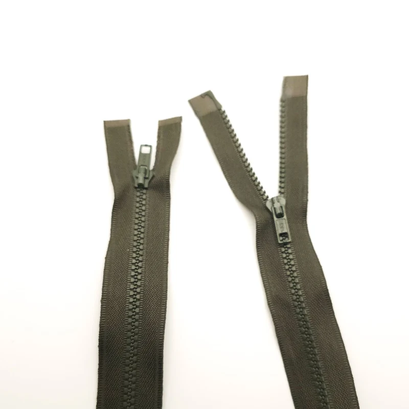 Fermeture Éclair Séparable | Plastique | 2 Curseurs | 26" - 66 cm | Kaki