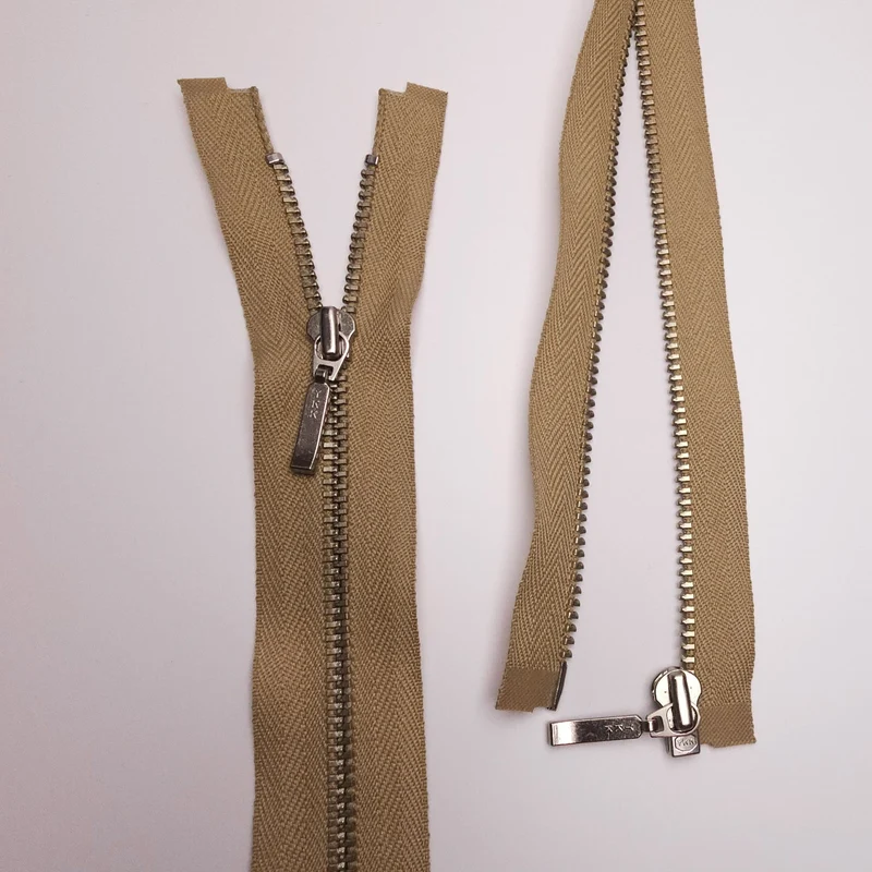 Fermeture éclair séparable | Métal | Beige | 21" - 53 cm
